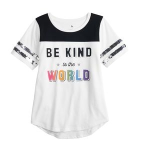 ❌SOLD❌ Girl’s SO Embellished Sequin Tee